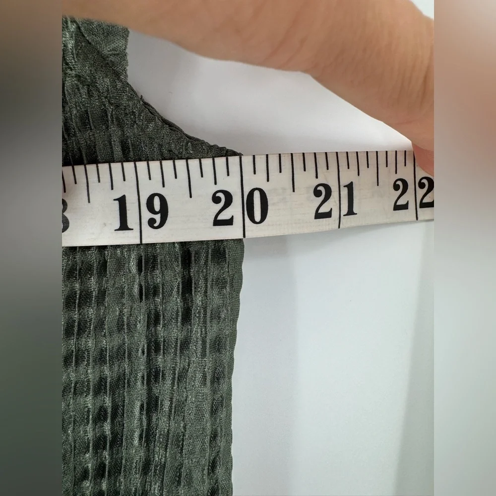 Sabina Musayev Anthropologie Textured Renaissance Green Maxi Dress Tie Closure - Picture 8 of 9